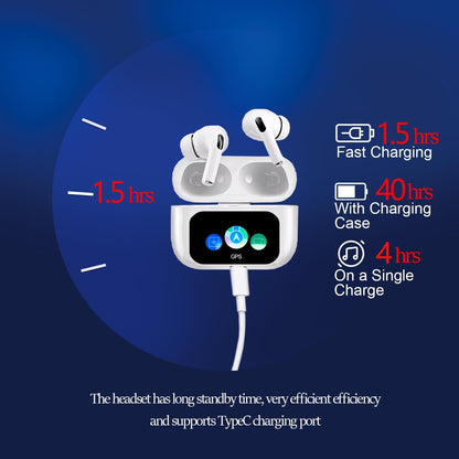 A9 Pro Touch Screen LED Wireless Earbuds